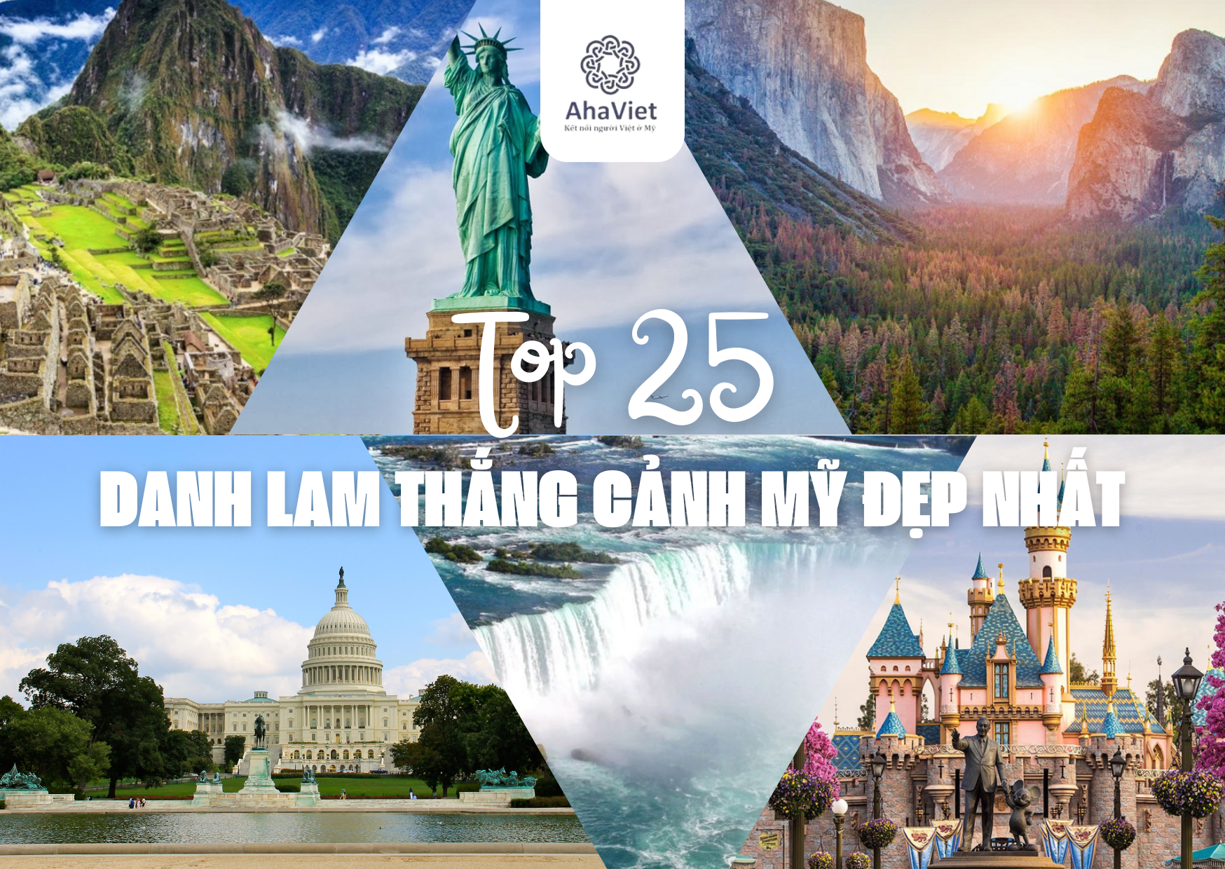TOP 25 DANH LAM THẮNG CẢNH MỸ ĐẸP NHẤT