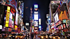 Thành phố New York về đêm - Quảng trường Thời đại