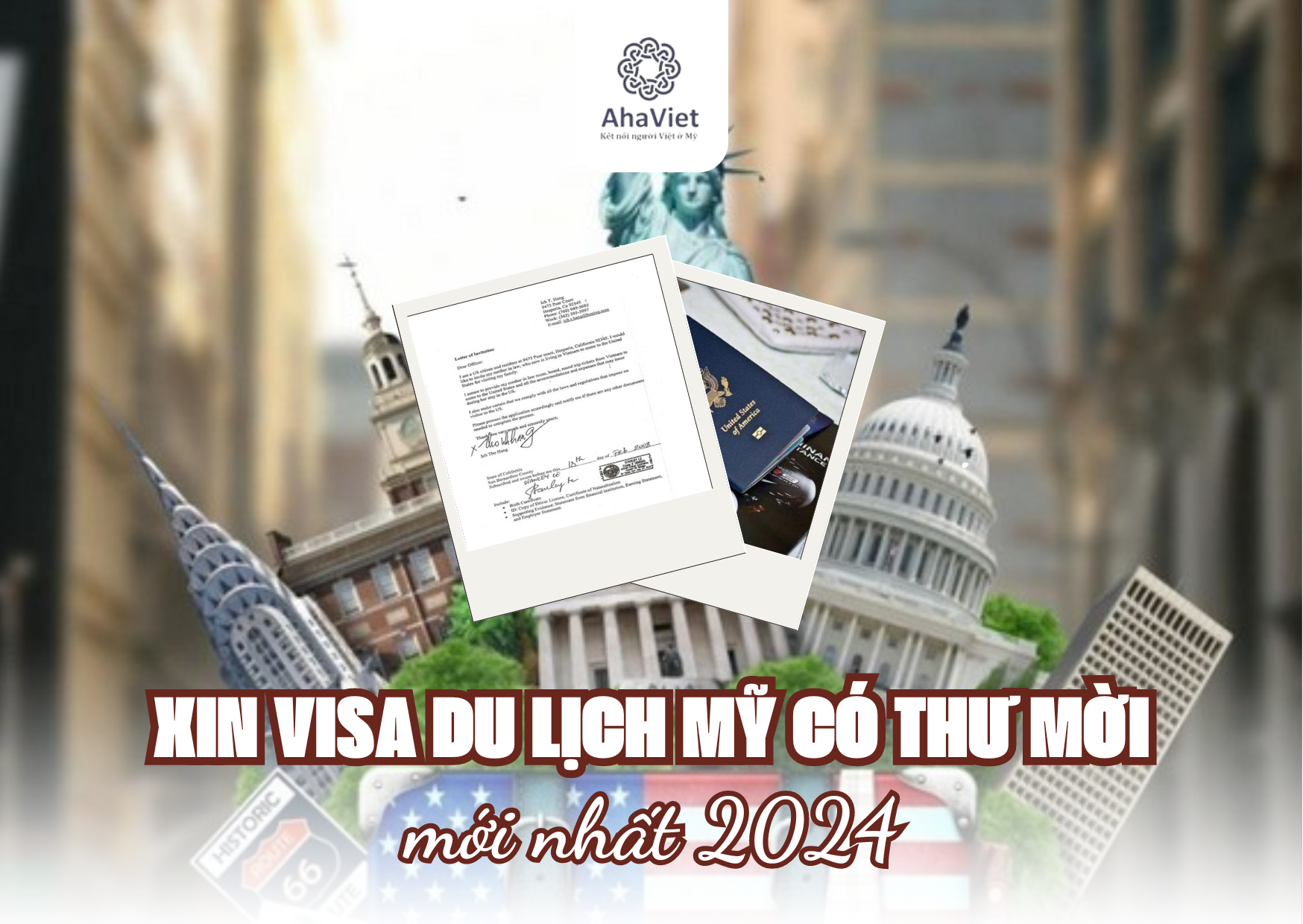 Xin visa du lịch Mỹ có thư mời