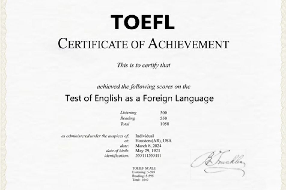 Chứng chỉ TOEFL